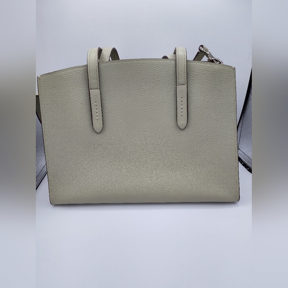 Coach Charlie Carryall Tote 25137 Sage Green Pebbled Leather Satchel 2017 - Picture 7 of 8